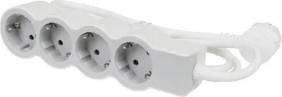 Immagine prodotto di Striscia di prese legrand 694569/ 4 prese/ bianco e grigio