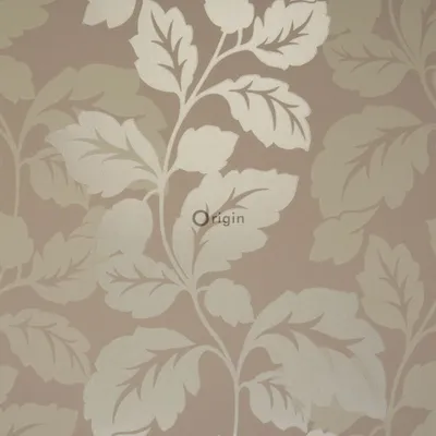 Produktbild von Origin Wallcoverings Tapete Blätter Braun 52 cm x 10.05 m