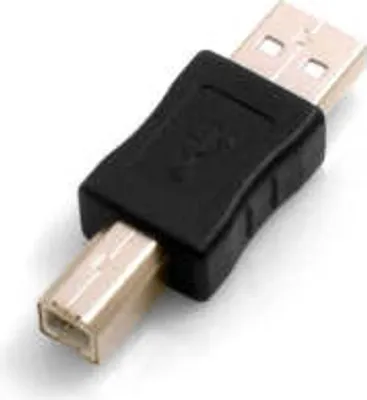 Produktbild von SYSTEM-S USB Typ A Stecker (male) auf USB Typ B Stecker (male) Adapterkabel Adapterstecker Adapter