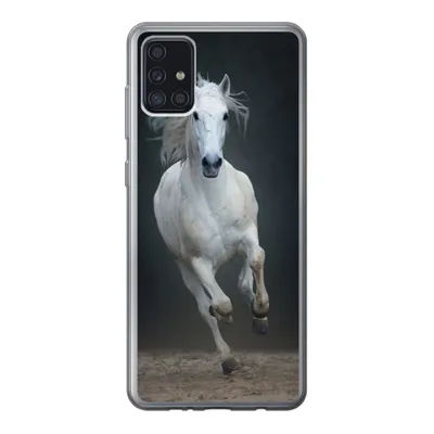 Produktbild von MuchoWow® Handyhülle Schutzhülle Hülle für Samsung Galaxy A52 5G Pferd - Pilz - Sand Silikon Softcase Handy Hülle - Umschlag