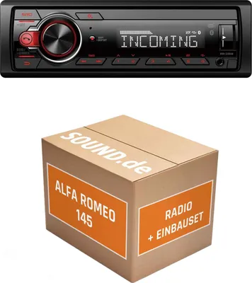 Produktbild von Autoradio Einbaupaket Pioneer MVH330DAB passend für Alfa Romeo 145 | Bluetooth Telefonieren