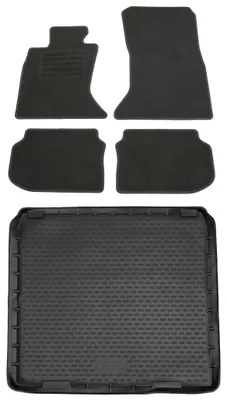Produktbild von Gummi-Kofferraumwanne + Fußmatten Set für 5er BMW F11, Bj. 9/201-6/2013