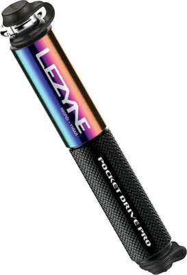 Immagine prodotto di Pompa da viaggio Lezyne Pocket Drive Pro lunghezza 141,3 mm neo nero metallizzato 1-MP-PKDRPRO-V104
