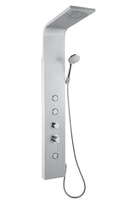 Zdjęcie produktu dla Aqualine Showers - Panel prysznicowy, wysokość 1400 mm, srebrny SL680