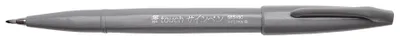 Image de Pentel® SES15C-N Stylo fibre Sign Pen Brush - pointe pinceau, gris