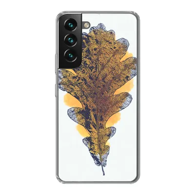 Produktbild von MuchoWow® Handyhülle Schutzhülle Hülle für Samsung Galaxy S22 Plus Aquarell - Orange - Eichenblatt Silikon Softcase Handy Hülle - Schutzabdeckung