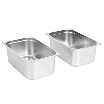 Immagine prodotto di vidaXL Contenitori gastronorm 2 pz GN 1/1 200 mm acciaio inox