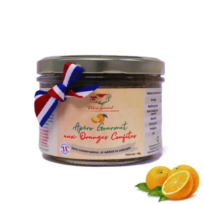 Obrázek produktu pro Apéro Gourmet s kandovanými pomeranči 180 g – Gurmánská pomazánka na aperitiv – Francouzská specialita – Relais Gourmet