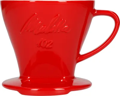 Produktbild von KAFFEEFILTER Porzellan Filterkaffee Handfilter Filter Rot MELITTA DRIPPER 102
