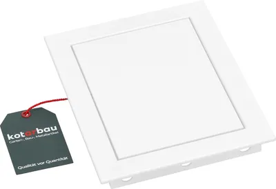 Produktbild von KOTARBAU® Revisionstür Revisionsklappe 15x20 cm zum Lackieren Schnappverschluss Revitür  Inspektionstür Zugangstür Wartungsklappe Serviceklappe Trockenbau Reinigungsklappe Kunststoff Weiß