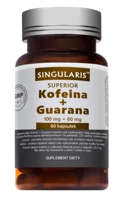 Produktbild von Singularis Koffein & Guarana - 60 Kapseln Leistungsboost