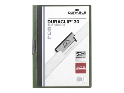 Produktbild von DURABLE Klemmmappe DURACLIP® 30 A4, 220032 petrol/dunkelgrün