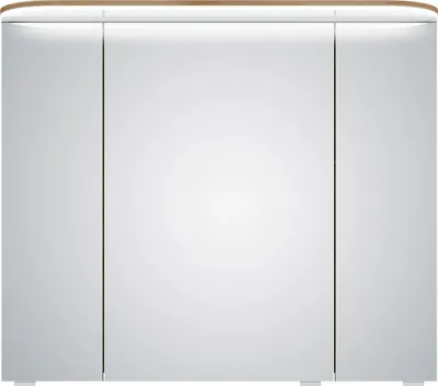 Produktbild von PELIPAL Balto Sprint Bad Möbel, Spiegelschrank, LED Beleuchtung, Riviera Eiche quer NB 85 cm