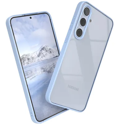 Produktbild von EAZY CASE Clear Hybrid Bumper Hülle für Samsung Galaxy S24 Plus, Handyhülle stoßfest mit Kameraschutz, Handycase dünn in Lila