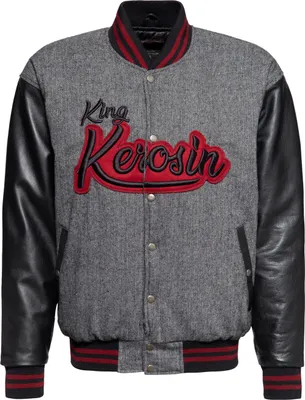 Produktbild von King Kerosin College Jacke - Script Herringbone M