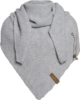 Produktbild von Knit Factory Coco Dreiecksschal - Grau - 190x85 cm