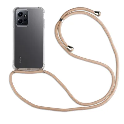 Produktbild von Handykette für Xiaomi Redmi Note 12 5G / Poco X5 5G Handyhülle mit Band Hülle Beige / Braun