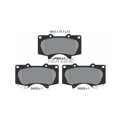 Produktbild von Textar Bremsbeläge vorne für Toyota Land Cruiser 150 2,8-4,0 D-4D V6