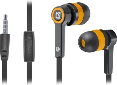 Productafbeelding van Defender Pulse-420, bedrade oordopjes, zwart, oranje