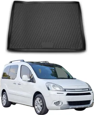 Produktbild von Kofferraummatte Kofferraumwanne für Citroen Berlingo 2008-2018 Gummi TPE Schwarz