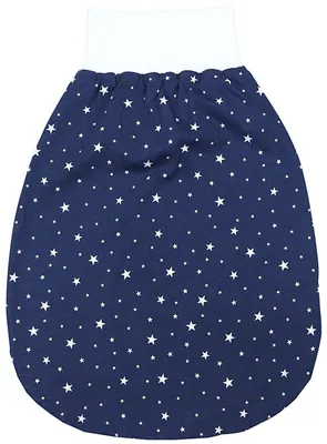 Produktbild von TupTam Unisex Baby Strampelsack mit breitem Bund Unwattiert, Farbe: Sterne Dunkelblau, Größe: 6 - 12 Monate