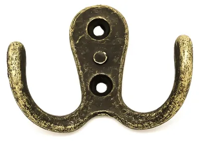 Produktbild von 1 Wandhaken 55x41mm antikmessing Garderobenhaken Kleiderhaken Handtuchhaken