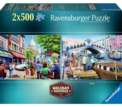 Produktbild von RAVENSBURGER Puzzle Urlaubserinnerungen Nr.1: Urlaubserinnerung 2x500 dlks