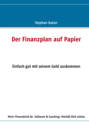 Produktbild von Der Finanzplan auf Papier