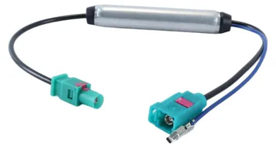 Fakra Antennenadapter mit Phantomspeisung, 30 cm, männlich/männlich