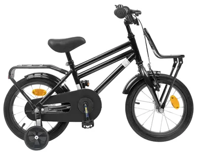 Immagine prodotto di Bicicletta per bambini vidaXL da 16 pollici per bambini dai 4 ai 6 anni, nera