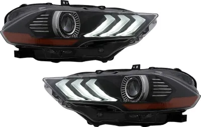 Immagine prodotto di RGB DRL LED fari per Ford Mustang VI Facelift 2018-2022 Nero indicatori dinamici.