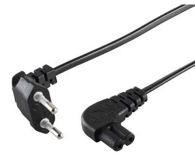 Produktbild von Netzkabel Eurostecker / Buchse gewinkelt 1,5m