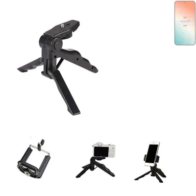 Produktbild von K-S-Trade Stativ Tisch-Ständer Dreibein Handy-Stativ Ständer kompatibel mit Samsung Galaxy S24  Mini-Stativ Smartphone Tripod Handy-Stativ aus