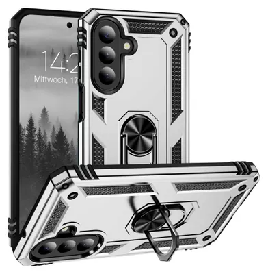 Produktbild von Armor Outdoor Handyhülle für Samsung Galaxy A27 5G Handy Panzer Case Cover Schutzhülle Farbe: Silber