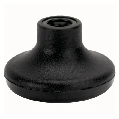 Produktbild von WAGNER Möbelgleiter - Durchmesser Ø 20 / 50 x 30 mm, Bohrung Ø 8 mm, Kunststoff schwarz, zum Überstulpen - 01004501