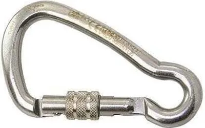 Immagine prodotto di Kong Special Moschettone in acciaio inox con blocco 8 mm 80 mm Karabina