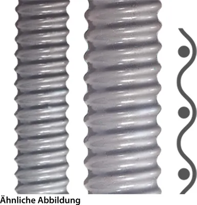 Produktbild von "AIRflex-KUW-PVC-AS, grau AD 29 x 36 mm, 10 Meter Packung"