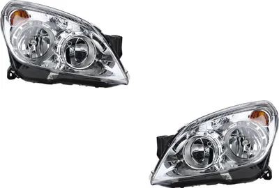 Produktbild von Scheinwerfer passend für Opel Astra H 03/04- H7 H1 Satz Links Rechts 1216659 93190069 1216660 93190070 Johns