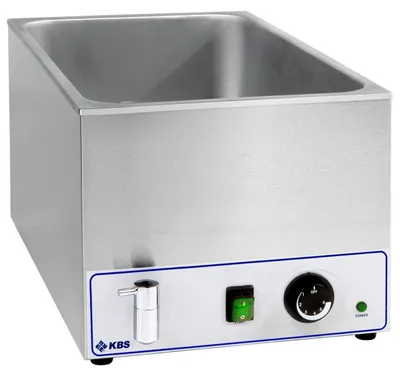 Produktbild von KBS Bainmarie Mit Ablasshahn Für 1X 1/1 Gn 355x555x295 mm steckerfertig 230 Volt