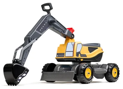 Produktbild von Falk Claas Volvo Bagger mit Klappsitz, 1 Jahr(e), 4 Rad/Räder, Kunststoff, Grau, Gelb