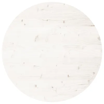 Produktbild von Tischplatte Rund Weiß Ø70x3 cm Massivholz Kiefer