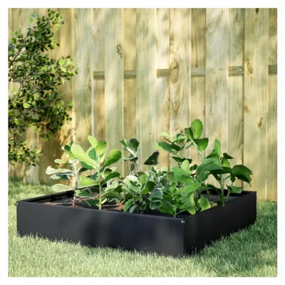 Produktbild von Hochbeet Anthrazit 100x100x33,5 cm aus Stahl
