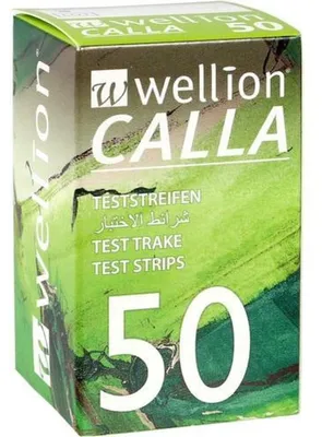 Productafbeelding van Wellion Calla bloedsuikerstrips, 50 stuks. Teststrips