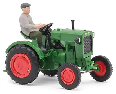 Zdjęcie produktu dla Busch 54101 – 1:87 Deutz F1M 414 z przyczepą Bauer – nowy