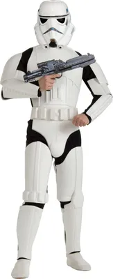 Produktbild von Star Wars - "Deluxe" Kostüm ‘” ’Storm Trooper“ - Herren BN5165 (XL) (Weiß/Schwarz)