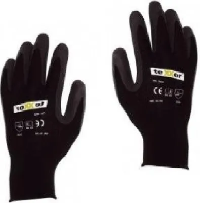 Produktbild von Hufa  Fliesenleger Nylon-Latex Strick Montage Handschuhe schwarz XXL