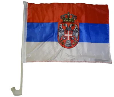 Produktbild von Autoflagge Serbien 30 x 40 cm Autofahne Fahne Flagge Fenster Fensterflagge Fensterfahne Fanflagge Fanfahne Scheibenfahne Scheibenflagge WM EM