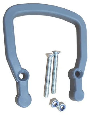 Produktbild von REMA Handgriff geschraubt flach 160A mit 2 Schrauben + Sicher.-Muttern 108910/95239-07