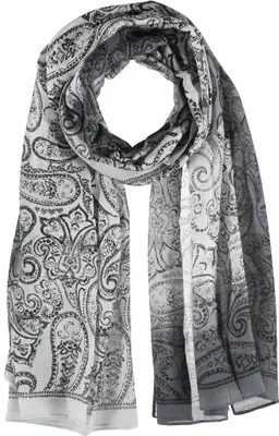 Obrázok produktu pre Šatka Passigatti s degradee efektom a paisley potlačou, veľkosť ONESIZE