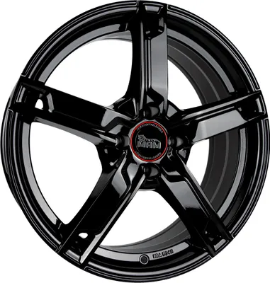 Produktbild von 17 Zoll MAM W4 4x108 ET20 Alufelgen BLACK PAINTED